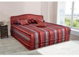 Polsterbett, rot, B:170cm L:210cm, Bezug Bett: Jacquard-Webstoff (100% Polyester);Bonnell-Federkernmatratze: Mischgewebe (51% Polyprophlen, 39% Polyester, 10% Baumwolle);Kaltschaummatratze: Frottee (100% Polyester), Bezug abnehm- und waschbar bis 60C;Tagesdecke: Jacquard-Webstoff (100% Polyester), WESTFALIA SCHLAFKOMFORT, Betten, Polsterbett, H2 wählbar zwischen Kaltschaum oder Bonnell-Federkernma