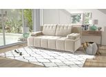 3-Sitzer EXXPO - SOFA FASHION "Sinus Schlafsofa, Dauerschläfer, Bettkasten, mit Federkernpolsterung", beige, B:202cm H:86cm T:103cm, Sofas, 3-Sitzer, bequem, mit hochwertigem Funktionsbeschlag für mehr Komfort