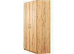 Eckkleiderschrank PRIESS "Lindau", beige (astkernbuchefarben), B:135cm H:193cm T:54cm, Holzwerkstoff, Schränke, Eckkleiderschrank