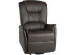 TV-Sessel DUO COLLECTION "Messina XXL bis 150 kg belastbar, mit elektrischer Aufstehhilfe", braun, B:84cm H:115cm T:94cm, NaturLeder: Bitte beachten Sie, dass Lederbezüge mehr Nähte aufweisen als Stoffbezüge.;Leder in Sitz und Rücken, Korpus in passendem Softlux-Kunstleder bezogen, Sessel, TV-Sessel, Relaxfunktion und Taschenfederkern mit Stahlwellenunterfederung