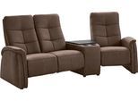 3-Sitzer EXXPO - SOFA FASHION "Tivoli, Kinosofa mit Relaxfunktion, mit Ablagetisch und Stauraum", braun, B:258cm H:109cm T:152cm, Sofas, 3-Sitzer, bequem und komfortabel, hohe Rückenlehne