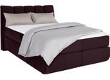 Boxspringbett HOME AFFAIRE "Océane", lila, B:150cm L:221cm, Komplettbetten, Boxspringbett, Bodenfrei- wirkt freischwebend, verschiedene Härtegrade (auch H4)