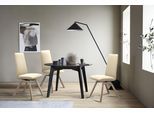 Polsterstuhl STRESSLESS "Laurel", beige (vanilla paloma, eiche gekalkt), B:49cm H:105cm T:60cm, Leder PALOMA: PALOMA ist ein durchgefärbtes Semianilin-Möbelleder mit natürlicher Narbung., Stühle, Polsterstuhl, High Back, Größe L, mit schräggestellten Beinen in Eiche gekalkt