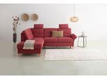 Ecksofa HOME AFFAIRE "Westerland L-Form", lila (chianti), B:238cm H:90cm T:213cm, 100% Polyester, Sofas, Ecksofa, Federkern-Polsterung, wahlweise mit Bettfunktion, Bettkasten