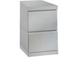 Schreibtisch VIPACK, weiß, B:40cm H:65cm T:60cm, Tische, Schreibtisch, Feststehender Schreibtisch-Container mit 2 großen Schubladen