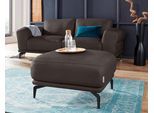 Hocker W.SCHILLIG "montanaa", braun (braun z59), B:71cm H:42cm T:71cm, Hocker, Hocker, mit Metallfüßen in Schwarz pulverbeschichtet, Breite 71 cm