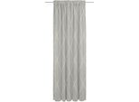 Vorhang ADAM "Casket Valdelana Light" Gr. 5, grau (hellgrau), B:142cm H:255cm, Jacquard, Baumwolle, Gardinen, Vorhang, aus 100% Bio-Baumwolle