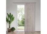 Gardine "Iwana", beige, B:140cm H:245cm, Polyester, HOME LIVING BY GERSTER, Gardinen, Gardine, SB-Schal "Iwana" mit Kombiband