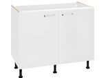 Spülenschrank OPTIFIT "Parma", weiß, B:100cm H:87cm T:58,4cm, Holzwerkstoff, Schränke, Spülenschrank, Breite 100 cm
