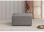 Hocker HOME AFFAIRE "SHERWOOD", grau, B:80cm H:42cm T:80cm, 100% Polyester, Hocker, Hocker, Hocker quadratisch, ideale Ergänzung zum Loveseat SHERWOOD