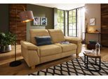 2,5-Sitzer HOME AFFAIRE "Dalia", gelb (senf), B:193cm H:83cm T:96cm, Luxus-Microfaser Florence (100% Polyester);Luxus-Microfaser weich (90% Polyester, 10% Polyamid);Webstoff (100% Polyester), Sofas, 2 5-Sitzer, mit Federkernpolsterung, wahlweise auch mit Kopftteilverstellung