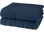 Handtücher ROSS "Sensual 9001", blau (nachtblau), B:50cm L:100cm, Frottier, Obermaterial: 100% Baumwolle, Handtücher, Handtücher, 100% Baumwolle