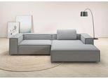 Ecksofa HOME AFFAIRE "Watertown, modernes XXL L-Form, 306 cm breit", grau (light, grau), B:306cm H:68cm T:191cm, 100% Polyester, Sofas, Ecksofa, Großzügiges Lounge-Sofa mit viel Platz für die Familie