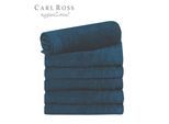 Gästehandtücher CARL ROSS "HygieniCotton", blau (petrol), B:30cm L:50cm, Frottee, Obermaterial: 100% Baumwolle, Handtücher, Gästehandtücher, mit 2 Aufhängekordeln