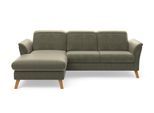 Ecksofa SIT & MORE "Romero L-Form", grün (lindgrün), B:245cm H:91cm T:178cm, 100% Polyester, Sofas, Ecksofa, wahlweise mit oder ohne Relax-Funktion, Bettfunktion, Bettkasten