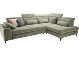 Ecksofa, grün (famosa grün), SET ONE BY MUSTERRING, Sofas, B/H/T: 317cm x 86cm x 220cm, Flachgewebe, Armlehne links, Sitztiefenverstellung,Kopfteilverstellung,Bettfunktion,Schubkasten, 100% Polyester, Ecksofa, Kaltschaumpolsterung, Flachgewebe, whlw. mit Funktionen, Sitzhöhe 49, B:317cm H:86cm T:220cm