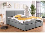 Boxbett HOME AFFAIRE "Fidan", grau, B:194cm L:210cm, Komplettbetten, Boxbett, wahlweise mit Bettkasten, in H2, H3 & H4 erhältilich