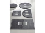 Badematte GRUND Gr. 6, grau, WC-Vorleger rechteckig, 1 Stk., Badematten, Badematte