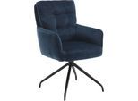 Esszimmerstuhl HOME AFFAIRE "Sant Tropez", blau (blau, schwarz, blau), B:60cm H:92cm T:67cm, Stühle, Esszimmerstuhl