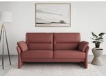 2,5-Sitzer DOMO COLLECTION "Pina, schmale Armlehnen, mit Federkern, kompakt & elegant", lila (beere), B:199cm H:95cm T:88cm, 95% Polyester, 5% Polyamid, Sofas, 2 5-Sitzer, Hoher Sitzkomfort, Microfaser hochflorig, beere, Breite 199 cm