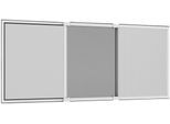 Insektenschutz-Fensterrahmen HECHT INTERNATIONAL "COMFY SLIDE XL", weiß (rahmen: weiß gewebe: anthrazit), B:75cm H:100cm, Insektenschutzgitter, Insektenschutz-Fensterrahmen, BxH: 75x100 cm, Rahmen: weiß, Gewebe: anthrazit