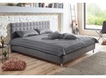 Polsterbett, grau (anthrazit), B:170cm L:210cm, Bezug Bett: Microfaser (100% Polyester);Bonnell-Federkernmatratze: 51% Polypropylen, 39% Polyester und 10% Baumwolle;Kaltschaummatratze: 100% Polyester, Bezug abnehm- und waschbar bis 60C, WESTFALIA SCHLAFKOMFORT, Betten, Polsterbett, in diversen Ausführungen