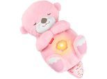 Plüschfigur FISHER-PRICE "Schlummer-Otter", rosa, Plüschfiguren, KinderB:15cm H:33,5cm T:15cm, Flausch, Plüschfigur, Einschlafhilfe, mit sanftem Licht, B:15cm H:33,5cm T:15cm