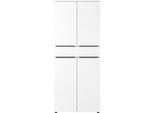 Aktenschrank GERMANIA "Mailand", weiß, B:80cm H:197cm T:40cm, Holzwerkstoff, Schränke, Aktenschrank, optional mit Schublade, Türdämpfer, Breite 80 cm, Made in Germany
