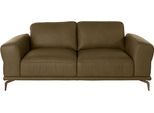 2-Sitzer W.SCHILLIG "montanaa", grün (camouflage z69), B:192cm H:78cm T:94cm, Sofas, 2-Sitzer, mit Metallfüßen in Bronze pulverbeschichtet, Breite 192 cm