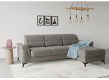 Ecksofa SIT & MORE "Sinatra L-Form", braun (schlamm), B:258cm H:85cm T:170cm, 100% Polyester, Sofas, Ecksofa, mit Recamiere, optional mit Kopfteilverstellung und Armteilfunktion