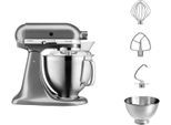 KITCHENAID Küchenmaschine "5KSM185PSE", silber (medallion silber), B:24cm H:36cm T:37cm, Küchenmaschinen, Küchenmaschine