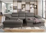 Ecksofa SIT & MORE "Cabrio L-Form, B: 295 cm, mit Sitztiefen-, Arm- & Kopfteilverstellung", braun (schlamm), B:295cm H:87cm T:180cm, 100% Polyester, Sofas, Ecksofa, 2 Nierenkissen, Federkern, optional Bettfunktion und Stauraum