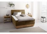 Boxspringbett OTTO HOME "Jenna", braun (bronzo), B:164cm L:216cm, Komplettbetten, Boxspringbett, ohne LED-Beleuchtung, mit zertifizierten, recycelten Bezugsstoffen