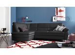 Ecksofa SIT & MORE "Cardoso L-Form", schwarz, B:250cm H:90cm T:175cm, Luxus-Microfaser (90% Polyester, 10% Polyamid);Flachgewebe (100% Polyester);Struktur (100% Polyester), Sofas, Ecksofa, mit Federkern, wahlweise mit Bettfunktion und Schubkasten