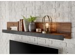 Wandregal HOME AFFAIRE "BROOKLYN", grau (old mix dekor, matera), B:153cm H:23cm T:18cm, Holzwerkstoff, Regale, Wandregal, Breite ca. 153 cm