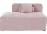 Recamiere HOME AFFAIRE "Sundstrup", rosa, B:140cm H:76,5cm T:93cm, 100% Polyester, Sofas, Recamiere, Modulserie, individuelle Zusammenstellung