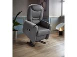 TV-Sessel SIT & MORE "Morten", grau (anthrazit), B:76cm H:113cm T:78cm, Luxus-Kunstleder;NaturLEDER (echtes Rindsleder);Luxus-Microfaser (100% Polyester), Sessel, TV-Sessel, in Größe M, wahlweise mit Motor und Aufstehhilfe