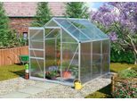 Gewächshaus VITAVIA "Calypso 4400", silber (silberfarben), B:192cm T:228cm, Gewächshäuser, Gewächshaus