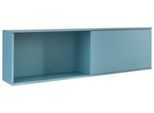 Hängeregal OPTIFIT "Mini", blau, B:150cm H:44,5cm T:35cm, Regale, Hängeregal, mit Schiebetür
