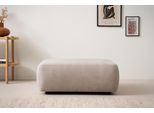 Polsterhocker HOME AFFAIRE "Torge, Hocker in Cord, Samtvelours oder Struktur", beige (hellbeige), B:100cm H:42cm T:68cm, 100% Polyester, Hocker, Polsterhocker, passend zur Serie Torge, rechteckig, bequemer Sitzkomfort