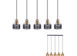 NÄVE LED Pendelleuchte "FORO", schwarz (schwarz, golden), H: 120cm, 1 Stk., Leuchten, schwarz/golden, LED Pendelleuchte