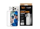 CARE BY PANZERGLASS Handyhülle "3-in-1 Flagship Explorer Bundle Apple iPhone 17 Pro", transparent, Apple iPhone 17 Pro, Hüllen, Backcover, Schutzhülle, Handyschutzhülle, Case, Schutzcase, stoßfest, Handyhülle