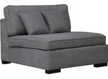 Sofa-Mittelelement HOME AFFAIRE "Skara", grau (dunkelgrau), B:90cm H:86cm T:100cm, Polsterelemente, Sofa-Mittelelement, Modul zum eigenen Zusammenstellen, in vielen Bezugsqualitäten