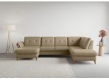 Wohnlandschaft SIT & MORE "Göteborg", beige, B:327cm H:90cm T:226cm, Sofas, Wohnlandschaft, inkl. Sitztiefenverstellung, wahlweise mit Bettfunktion & Bettkasten