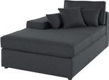 Ottomane OTTO HOME "Florid", grau (anthrazit), B:100cm H:75cm T:162cm, Baumwollmix (60% Baumwolle/40% Leinen);Struktur fein (100% Polyester);Samtoptik (100% Polyester);Samtvelours (100% Polyester);Struktur (100% Polyester);Struktur recycelt (100% recyceltes Polyester), Sofas, Ottomane, einzeln stellbar oder als Teil eines Modulsofas, auch in Cord