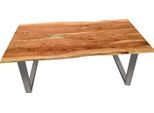 Esstisch SIT "Tops&Tables", beige (natur, silber, silber, natur), B:220cm H:78cm T:100cm, Tische, Esstisch