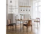 JUST LIGHT Pendelleuchte "TERO", schwarz, 4, 1 Stk., Leuchten, dimmbar über TronicDimmer, inkl. LED Leuchtmiitel, Pendelleuchte