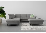Ecksofa SIT & MORE "Maggiore L-Form", grau, B:261cm T:224cm, 98% Polyester, 2% Polyamid, Sofas, Ecksofa, wahlweise mit Kopfteilverstellung, Bettfunktion und Stauraum