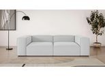 Big-Sofa OTTO HOME "XL HAILY Modularsofa extra tief, Sitztiefe 100 cm", beige (creme), B:260cm H:72cm T:130cm, 100% Polyester, Sofas, Big-Sofa, als Modul oder separat verwendbar, für individuelle Zusammenstellung