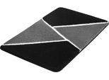 Badematte KLEINE WOLKE "Hailey", schwarz, H:20mm, Polyacryl, Badematten, Badematte, Badteppich, modernes Design, Hoch-Tief Effekt, waschbar